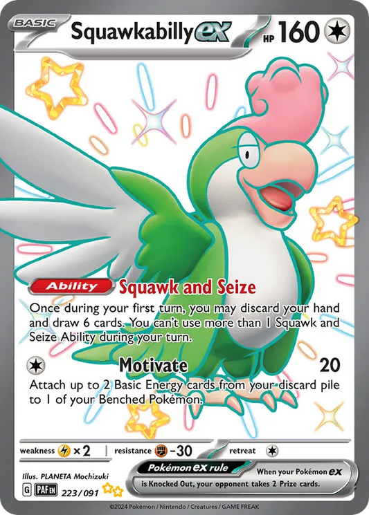 Squawkabilly ex 223/091 - Paldean Fates (HO)