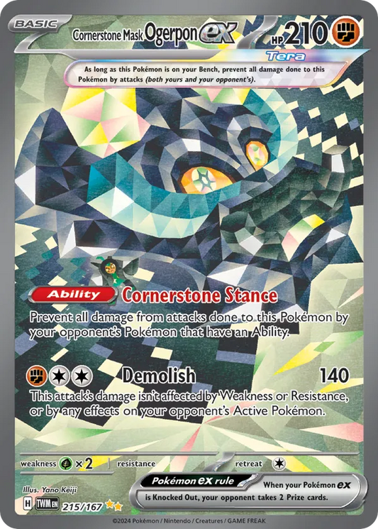 Cornerstone Mask Ogerpon ex 215/167 - Twilight Masquerade (HO)