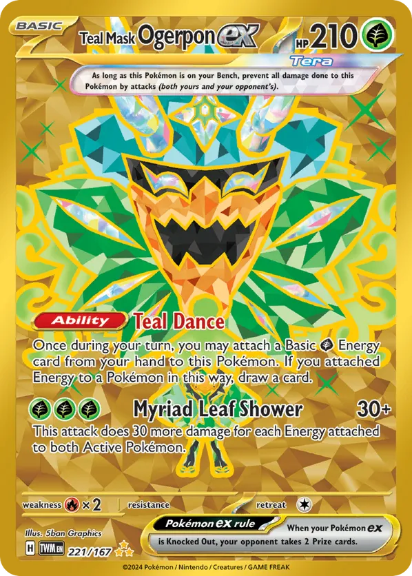 Teal Mask Ogerpon ex 221/167 - Twilight Masquerade (HO)