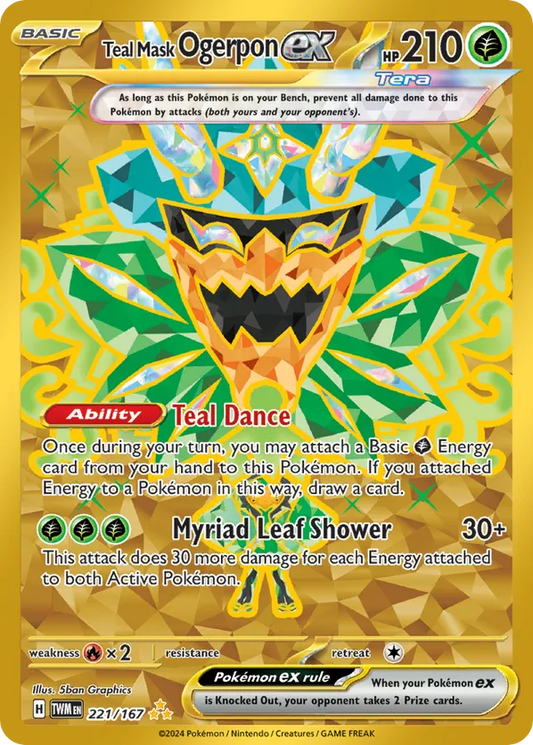 Teal Mask Ogerpon ex 221/167 - Twilight Masquerade (HO)