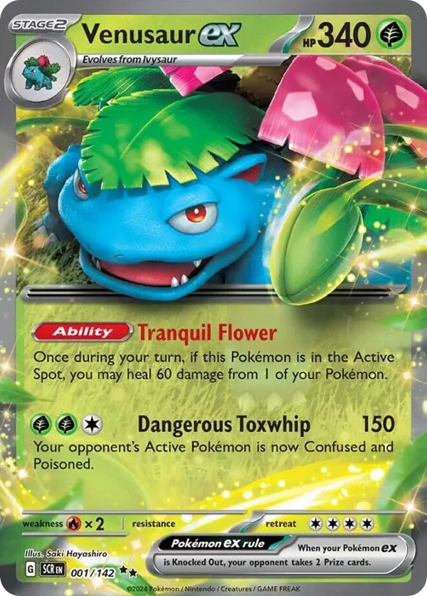 Venusaur ex 001/142 - Stellar Crown (HO)