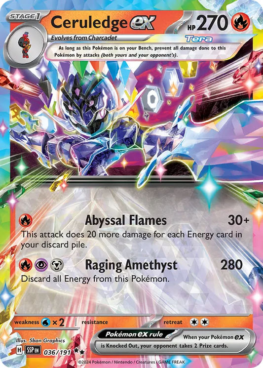 Ceruledge ex 036/191 - Surging Sparks (HO)