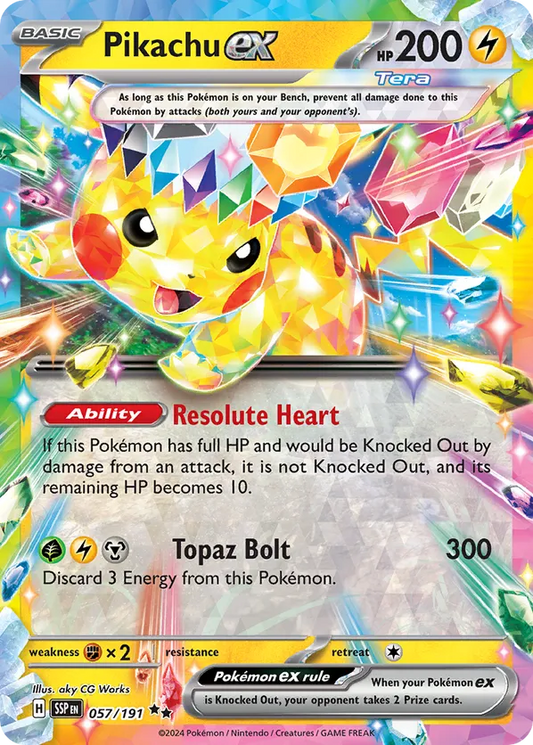 Pikachu ex - 057/191 057/191 - Prize Pack Series One (HO)