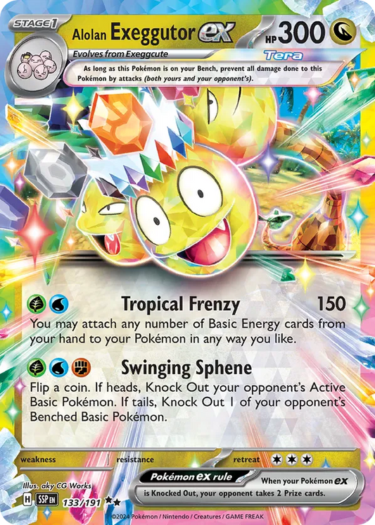 Alolan Exeggutor ex 133/191 - Surging Sparks (HO)