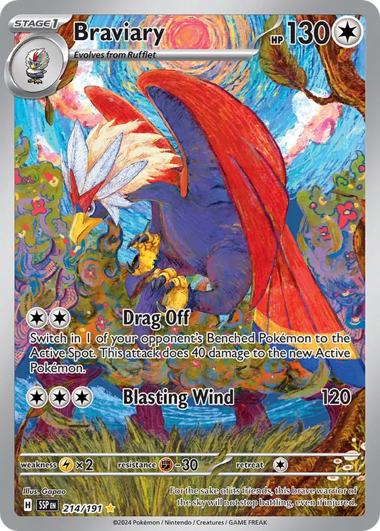 Braviary 214/191 - Surging Sparks (HO)