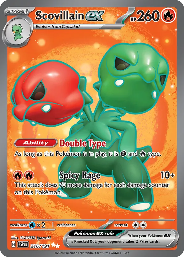 Scovillain ex 216/191 - Surging Sparks (HO)