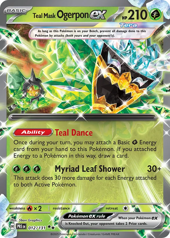 Teal Mask Ogerpon ex 012/131 - Prismatic Evolutions (HO)