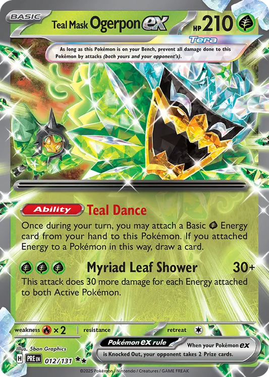 Teal Mask Ogerpon ex 012/131 - Prismatic Evolutions (HO)