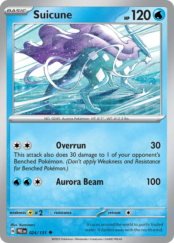 Suicune (Master Ball Pattern) 024/131 - Prismatic Evolutions (MB)
