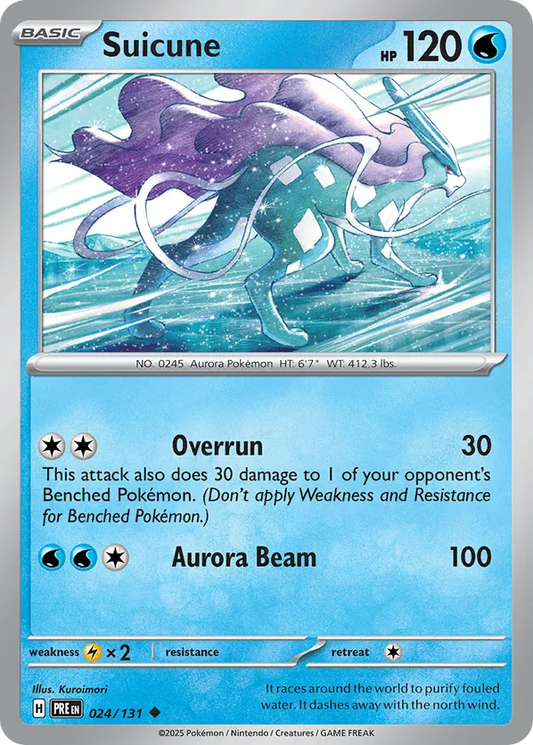 Suicune (Master Ball Pattern) 024/131 - Prismatic Evolutions (MB)