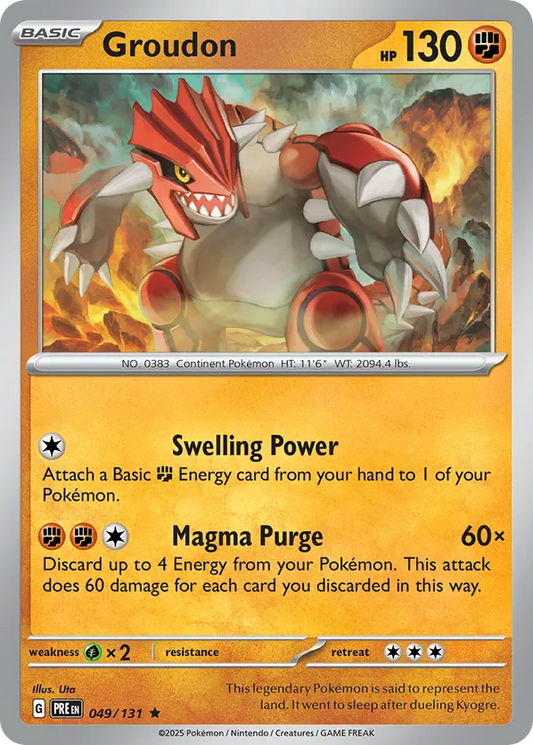 Groudon (Poke Ball Pattern) 049/131 - Prismatic Evolutions (HO)