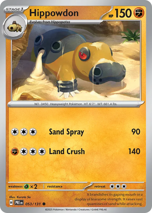 Hippowdon (Poke Ball Pattern) 053/131 - Prismatic Evolutions (HO)