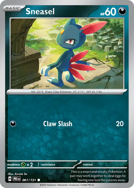 Sneasel (Master Ball Pattern) 061/131 - Prismatic Evolutions (HO)