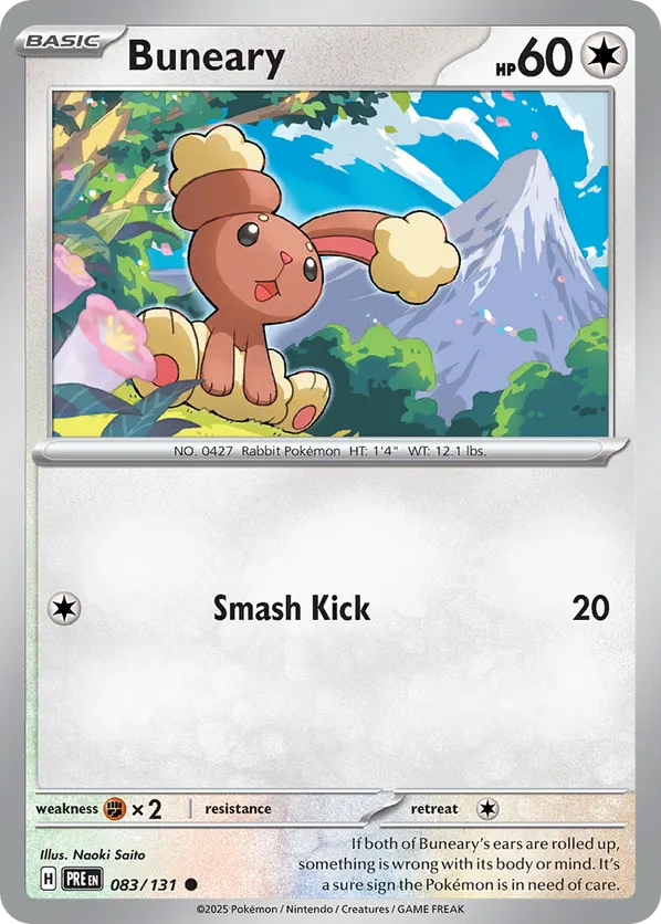Buneary (Master Ball Pattern) 083/131 - Prismatic Evolutions (HO)