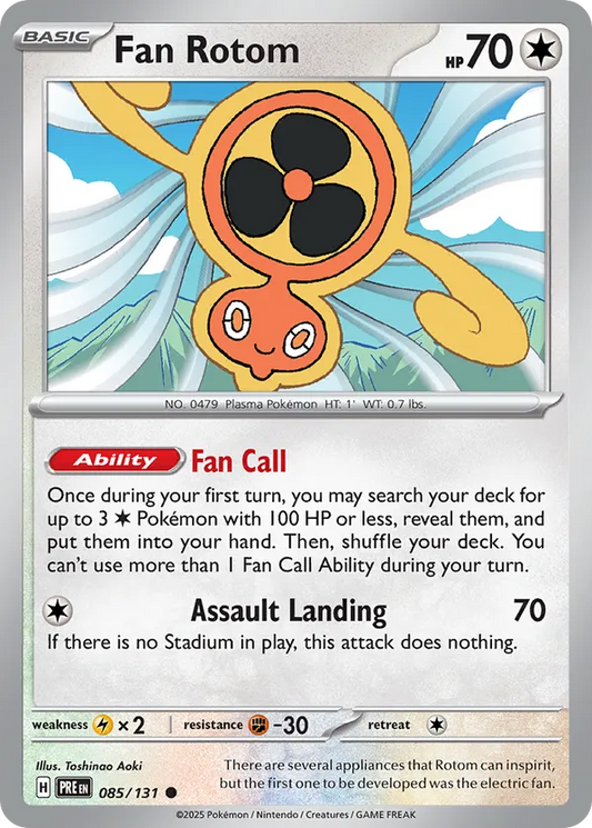 Fan Rotom (Poke Ball Pattern) 085/131 - Prismatic Evolutions (HO)