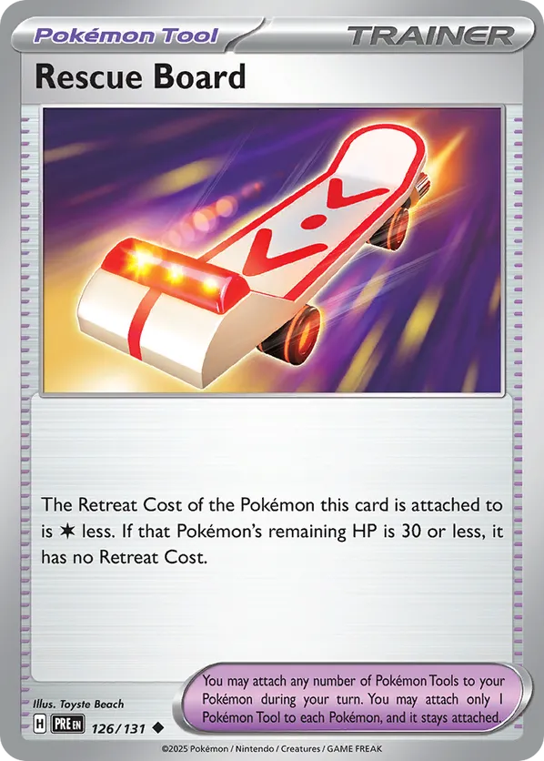 Rescue Board (Poke Ball Pattern) 126/131 - Prismatic Evolutions (HO)