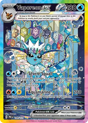 Vaporeon ex 149/131 - Prismatic Evolutions (HO)
