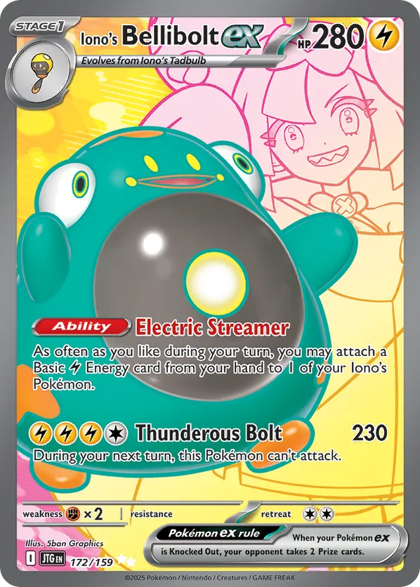 Iono's Bellibolt ex 172/159 - Journey Together (HO)