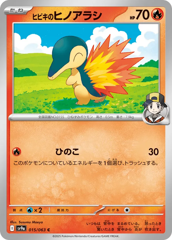 Ethan's Cyndaquil (JP) 015/063 - Hot Air Arena (NO)