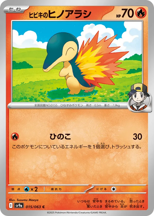 Ethan's Cyndaquil (JP) 015/063 - Hot Air Arena (NO)