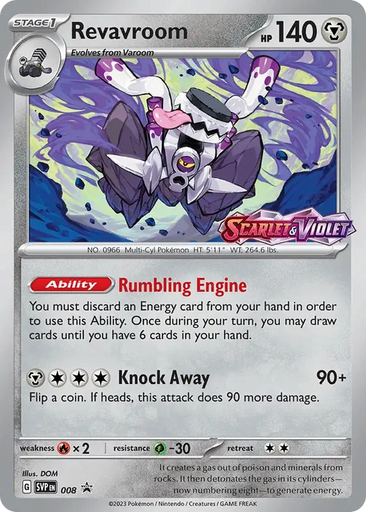 Revavroom (Prerelease) 8 - Scarlet & Violet Promo (HO)