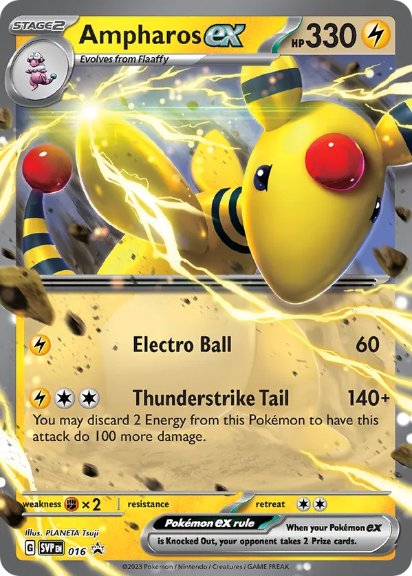 Ampharos ex 16 - Scarlet & Violet Promo (HO)