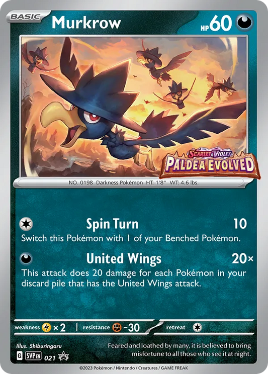 Murkrow (Prerelease) 21 - Scarlet & Violet Promo (HO)