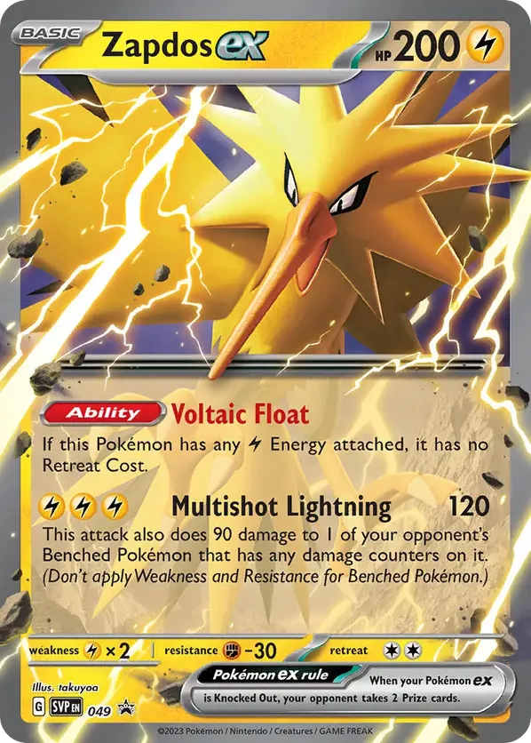 Zapdos ex 49 - Scarlet & Violet Promo (HO)