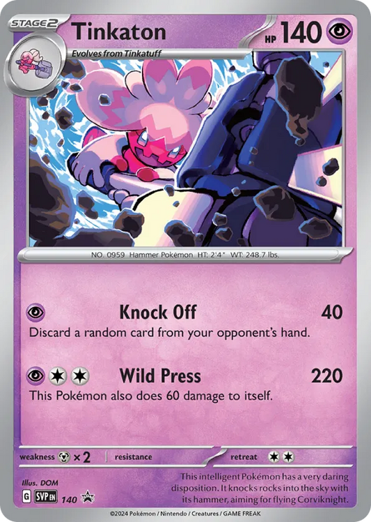 Tinkaton (Cosmo Holo) 140 - Scarlet & Violet Promo (HO)