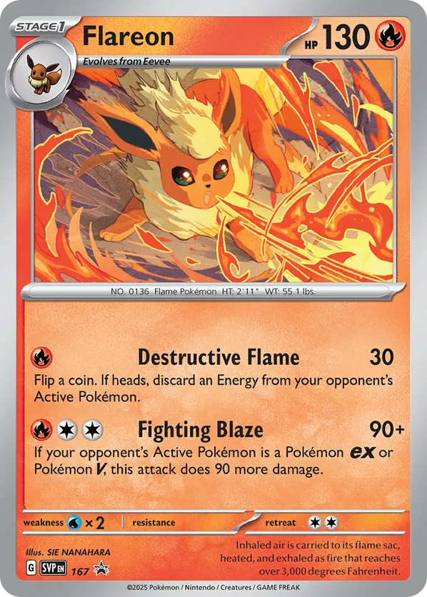Flareon (Cosmos Holo) 167 - Scarlet & Violet Promo (HO)
