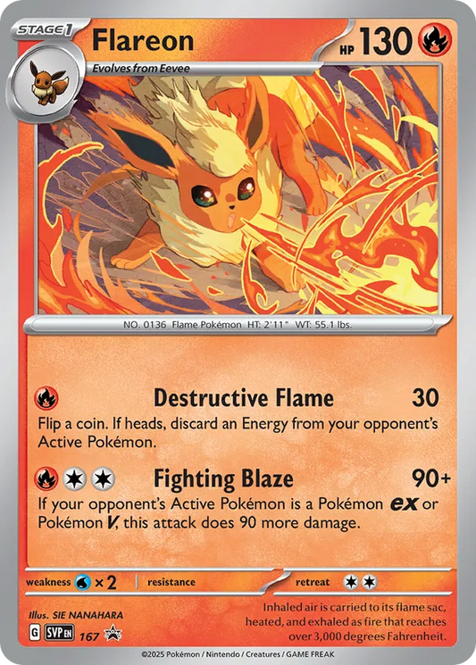 Flareon (Cosmos Holo) 167 - Scarlet & Violet Promo (HO)