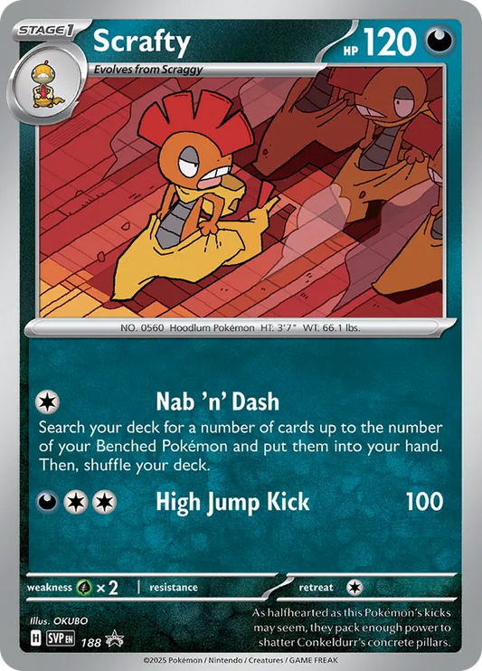 Scrafty 188 - Scarlet & Violet Promo (HO)