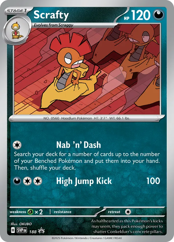 Scrafty 188 - Scarlet & Violet Promo (HO)