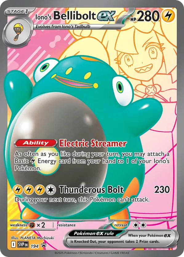 Iono's Bellibolt ex 194 - Scarlet & Violet Promo (HO)