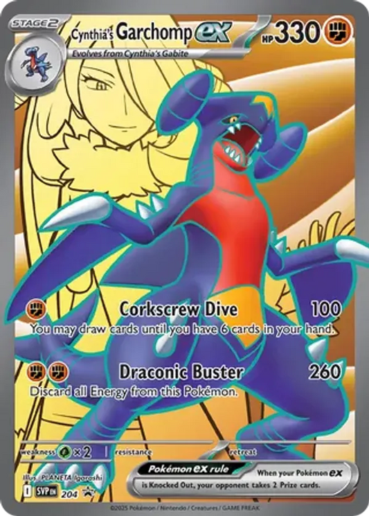 Cynthia's Garchomp ex 204 - Scarlet & Violet Promo (HO)