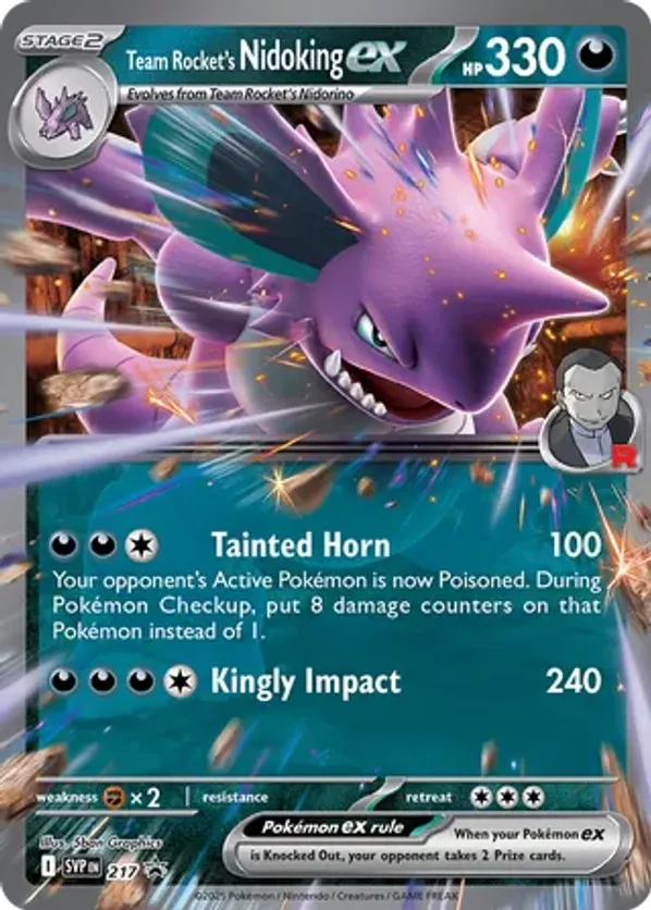 Team Rocket's Nidoking ex - 217 217 - Scarlet & Violet Promo (HO)