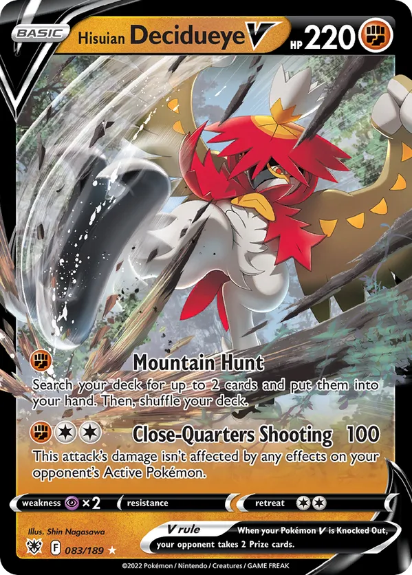 Hisuian Decidueye V 083/189 - Astral Radiance (HO)