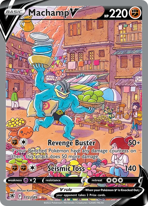 Machamp V (Alternate Full Art) 172/189 - Astral Radiance (HO)