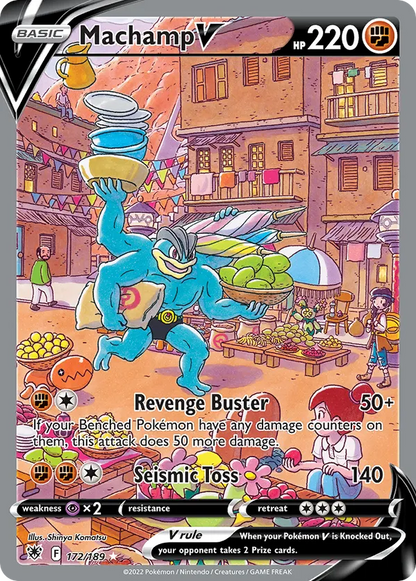 Machamp V (Alternate Full Art) 172/189 - Astral Radiance (HO)
