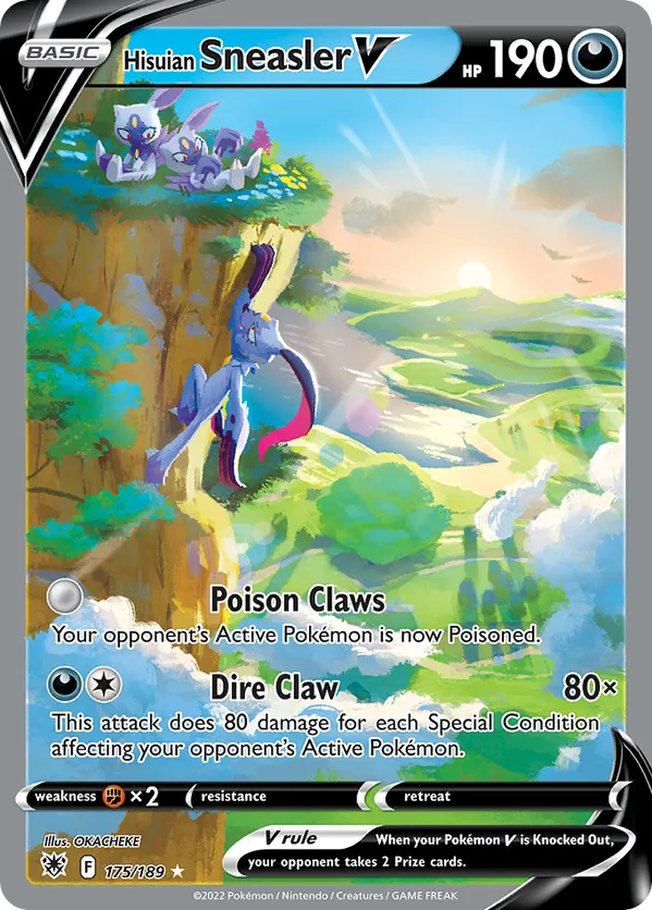 Hisuian Sneasler V (Alternate Full Art) 175/189 - Astral Radiance (HO)