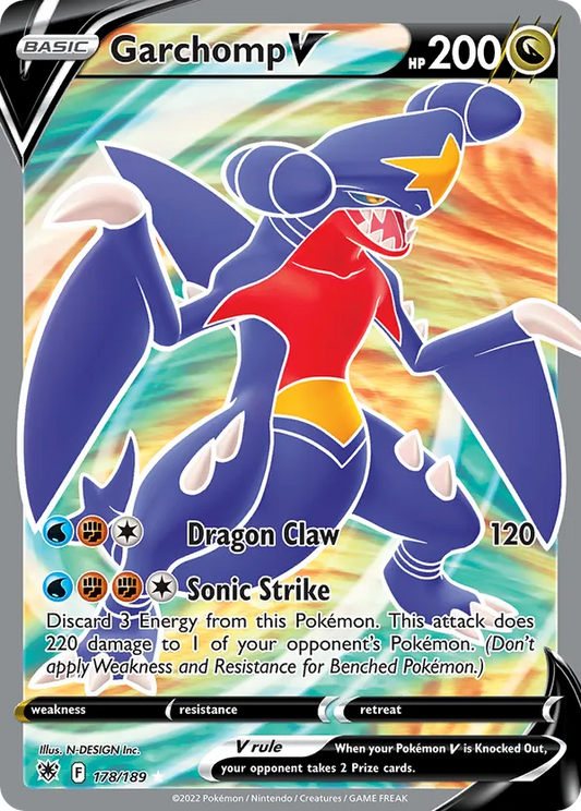 Garchomp V (Full Art) 178/189 - Astral Radiance (HO)