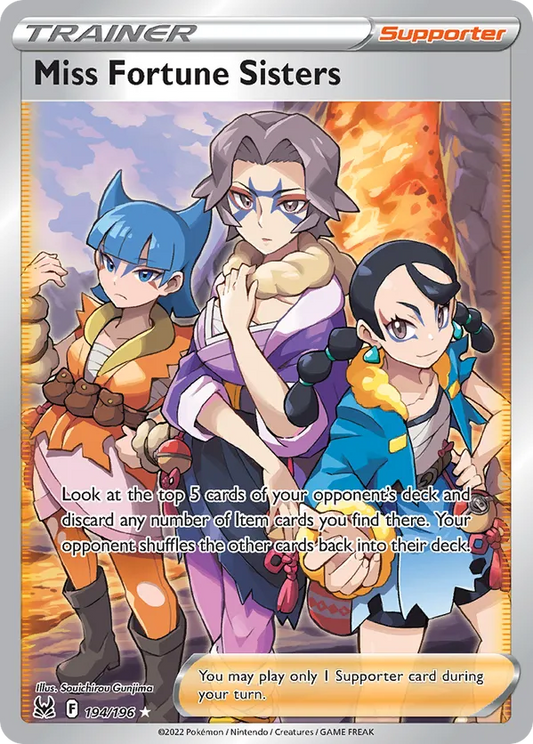 Miss Fortune Sisters (Full Art) 194/196 - Lost Origin (HO)