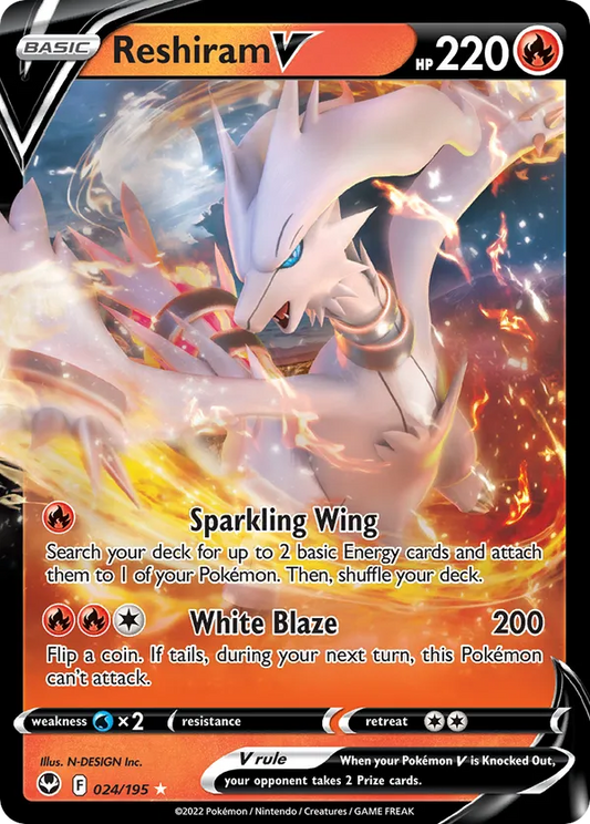 Reshiram V 024/195 - Silver Tempest (HO)