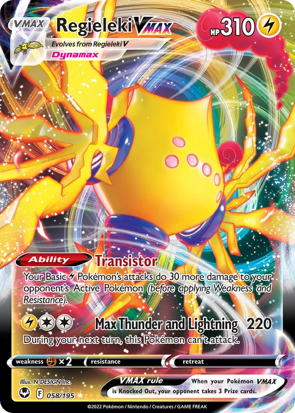 Regieleki VMAX 058/195 - Silver Tempest (HO)