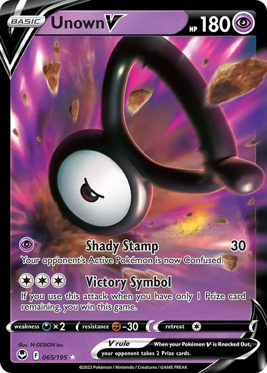 Unown V 065/195 - Silver Tempest (HO)