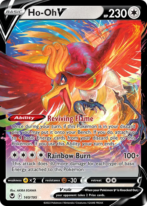 Ho-oh V 140/195 - Silver Tempest (HO)