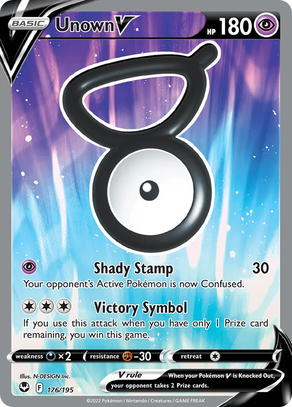Unown V 176/195 - Silver Tempest (HO)