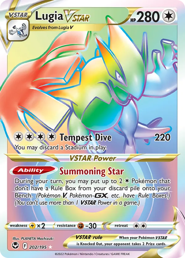 Lugia VSTAR (Secret) 202/195 - Silver Tempest (HO)