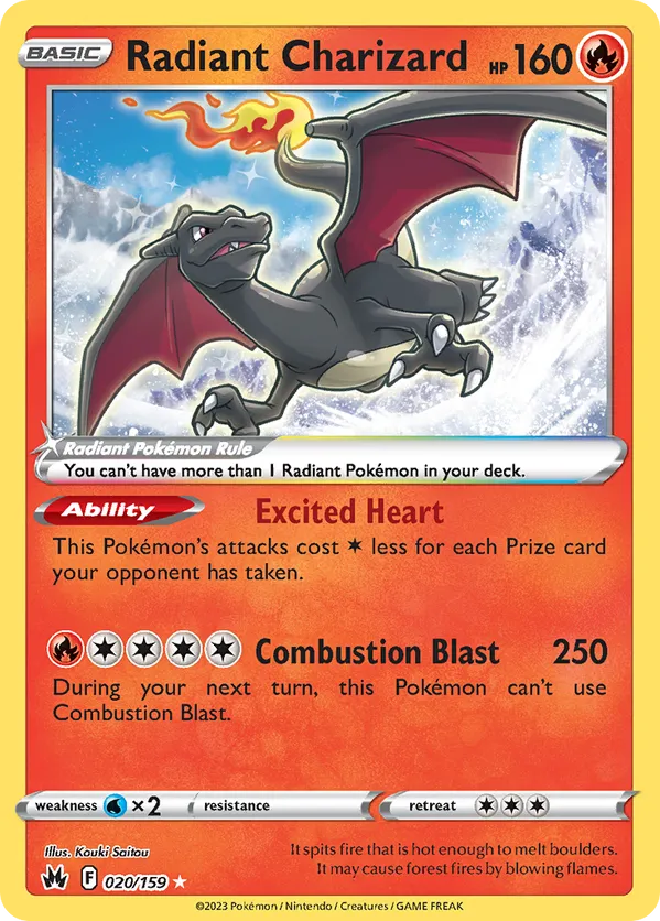 Radiant Charizard 020/159 - Crown Zenith (HO)