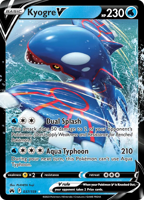 Kyogre V 037/159 - Crown Zenith (HO)